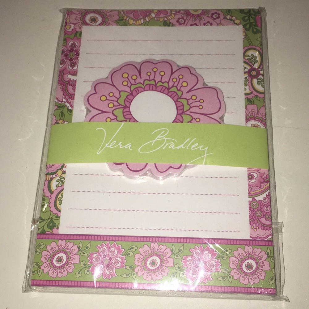 Vera Bradley Note Pad Set with sticky notes